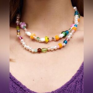 Zara PACK OF MUSHROOM PEARL NECKLACES